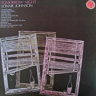 Image of Front Cover of LP - G+/VG - LONNIE JOHNSON, Tomorrow Night (Rare Bid; BID 8019, Germany 1976), Sleeve has bumped / creased corner, wear and splits at edges, - 1916332C