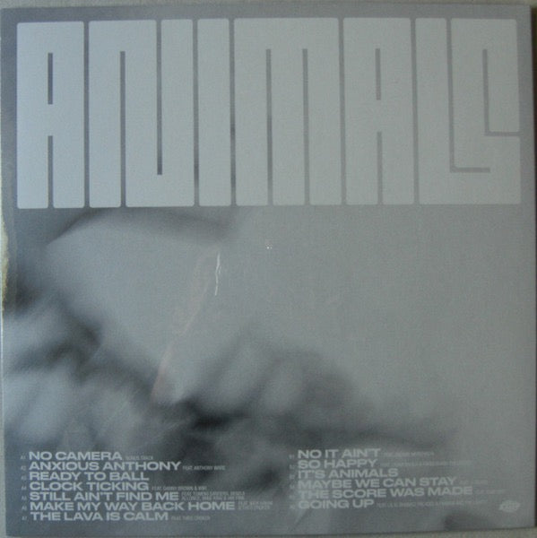 Image of Back Cover of 3335122E: LP - KASSA OVERALL, Animals (Warp Records; WARPLP351C, UK 2023, Plain Sleeve, Limited Edition, Clear Vinyl) NEW/NEW
