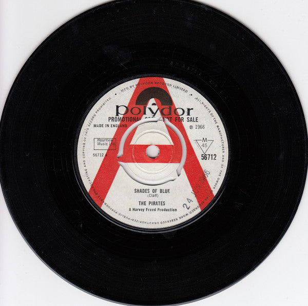Image of Front Cover of 3455013S: 7" - THE PIRATES, Shades Of Blue / Can't Understand (Polydor; 56712, UK 1966, Promo, Company Sleeve) VG+/VG