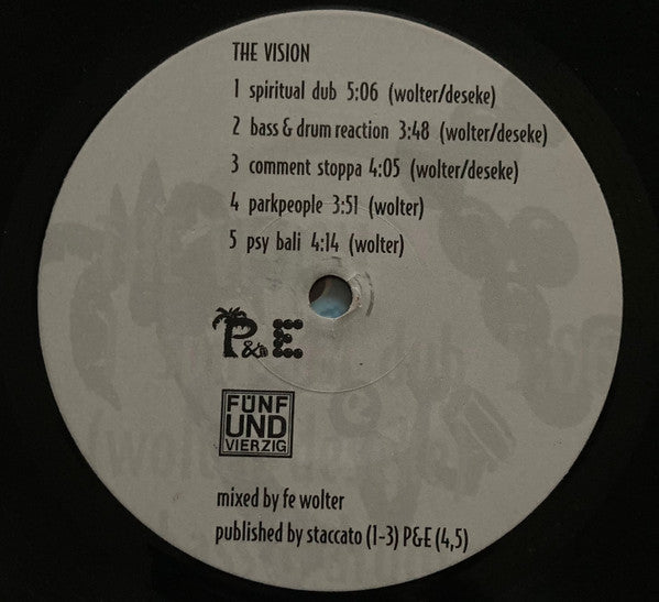 Image of Label Cover of LP - EX/VG+ - THE VISION, The Instrumental Healing Sessions Dub Clash General Skaface Vs. Fe (F nfUndVierzig; 4579-1, Germany 1994), , - 3415184C