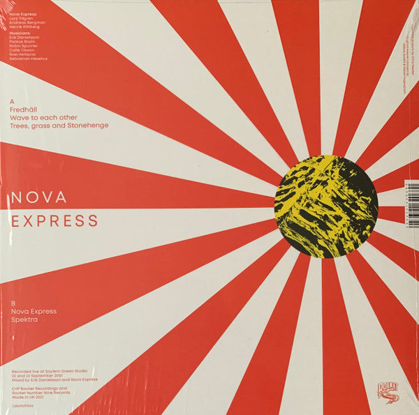Image of Back Cover of 3445129S: LP - NOVA EXPRESS, Twenty One (Rocket Recordings ; Launch244, UK 2021 Reissue) EX/EX