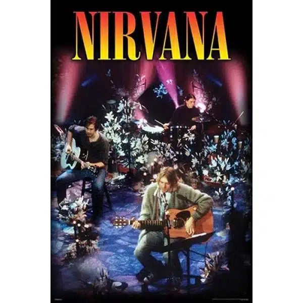 Image of Front Cover of 3455114S: Accessories - NIRVANA, Nirvana unplugged poster (; PAS2329, UK ) NEW/NEW
