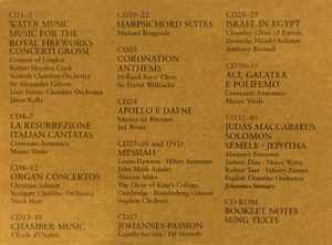 Image of Label Cover of 3435167E: 40xCD - GEORG GEORG FRIEDRICH H�NDEL, A Handel Portrait (Brilliant Classics; 94214, Europe 2011, Box Set, Inners, CDs/CD-ROM/DVD-Video) CDs have light marks but play fine VG+/VG