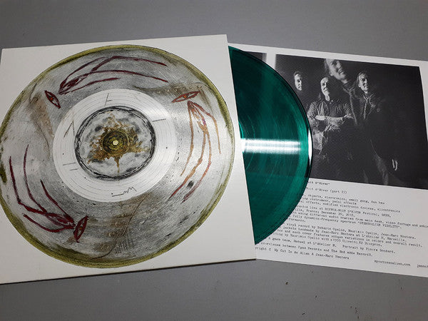 Image of Back Cover of LP - VG+/VG+ - MY CAT IS AN ALIEN & JEAN-MARC MONTERA, Nuit d'Hiver (The End mAde RecordS; TEARS 003, Europe 2020, Gravure Jacket Hand Panted, Green Vinyl Private Press Of 75 Copies), , - 3545110S