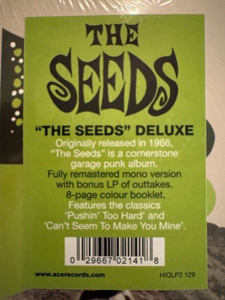 Image of Label Cover of 2xLP - VG+/VG+ - THE SEEDS, The Seeds (GNP Crescendo; GNP 2299, UK 2023 Reissue, Gatefold, Booklet, 180 Gram Vinyl), , - 4246385S