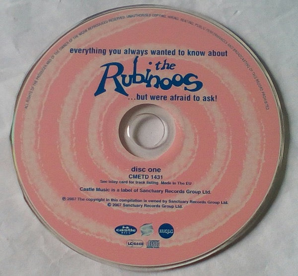 Image of Label Cover of 3xCD - VG+/VG+ - THE RUBINOOS, Everything You Always Wanted To Know About The Rubinoos But Were Afraid To Ask! (Castle Music; CMETD 1431, UK 2007, Box Set, Booklet), , - 3635083E
