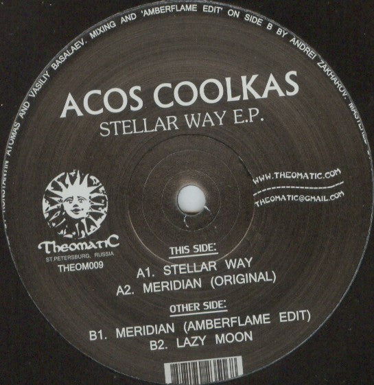 Image of Front Cover of 12" - /VG - ACOS COOLKAS, Stellar Way E.P. (Theomatic; THEOM009, Russia 2008), Superficial marks only. Plays great., - 4545279S