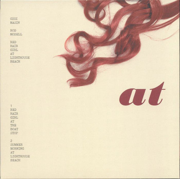 Image of Back Cover of 3625375E: LP - GIGI MASIN, ROD MODELL, Red Hair Girl At Lighthouse Beach (13; SPS2366, Italy 2024, Picture Sleeve, Inner, Marble Vinyl) Still In Shrinkwrap VG+/VG+