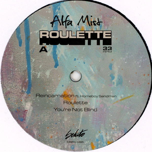 Image of Back Cover of 2xLP - NEW/NEW - ALFA MIST, Roulette (Sekito; SEKITO19VL, Europe 2025, Gatefold, Comic Book, Black Vinyl, Deluxe Edition, Limited Edition, Comic Book), , - 4935264E