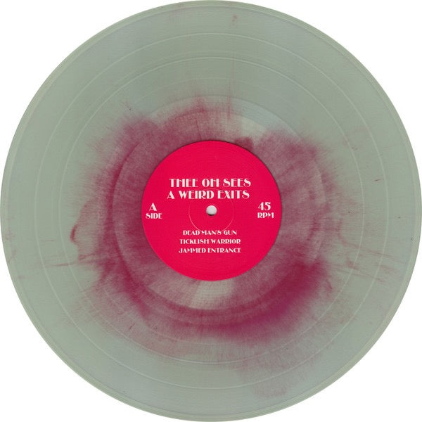 Image of Label Cover of 2xLP - VG+/VG - THEE OH SEES, A Weird Exits (Castle Face; CF-080, US 2016, Gatefold, Insert, Poster, Limited To 300 On Bloodshot Eyeball Vinyl. Etched), Strong VG, light hairlines only. NOT In stickered shrinkwrap., - 3715301C