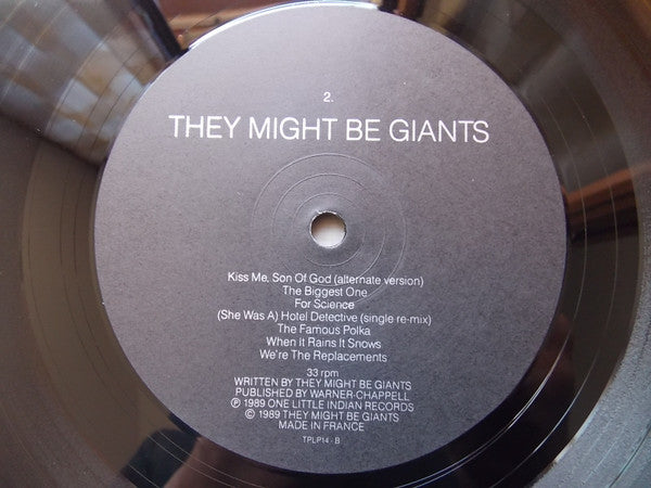 Image of Label Cover of 3725270E: 12" - THEY MIGHT BE GIANTS, Don't Let's Start (One Little Indian; TPLP14, UK 1989, Inner) VG/VG