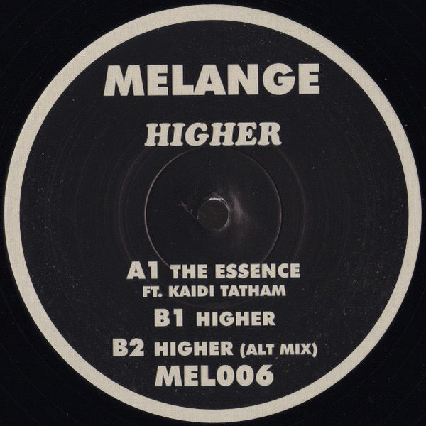Image of Label Cover of 3715577C: 12" - EARL JEFFERS, Higher (Melange; MEL006, UK 2021, Picture Sleeve) Marks to sleeve. G+/VG+