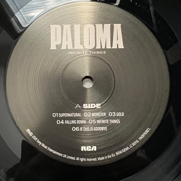 Image of Label Cover of LP - VG+/VG+ - PALOMA FAITH, Infinite Things (RCA; 19439763821, UK & Europe 2020, Gatefold, Inner, SIGNED), , - 3815060C