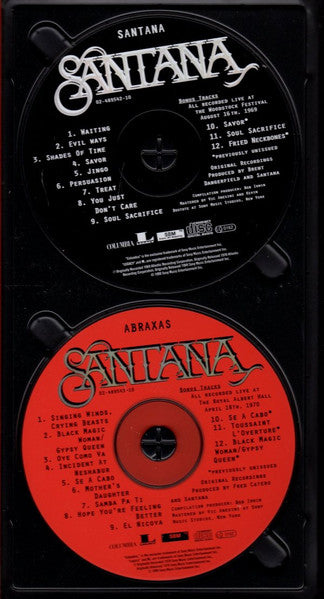 Image of Label Cover of 3855004S: 3xCDs - SANTANA, The Collection (Columbia; COL 517861 2, Europe 2005, Box Set, Stapled In Booklet) VG+/VG+