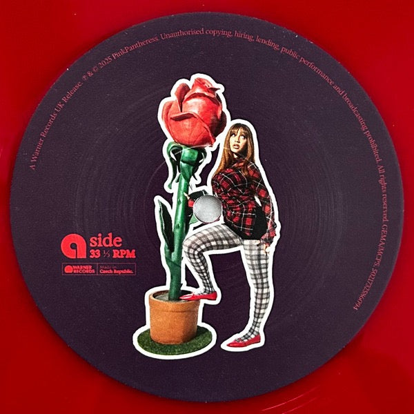 Image of Label Cover of LP - NEW/NEW - PINKPANTHERESS, Fancy That (Warner Records; 5021732586094, Europe 2025, Inner, Mixtape, Red Vinyl), , Featuring the viral hit "Illegal". - 1816081C