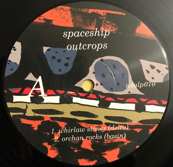 Image of Label Cover of 3825256E: 10" LP - SPACESHIP, Outcrops (Where It's At Is Where You Are ; wialp070, UK 2019, Textured Sleeve, Inner) With Press Release EX/EX