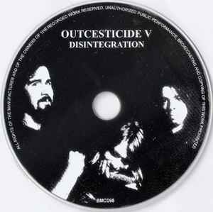 Image of Label Cover of 3835138E: CD - NIRVANA, Outcesticide V � Disintegration (Blue Moon Records; BMCD98, UK 1998, Jewel Case, Booklet) EX/EX