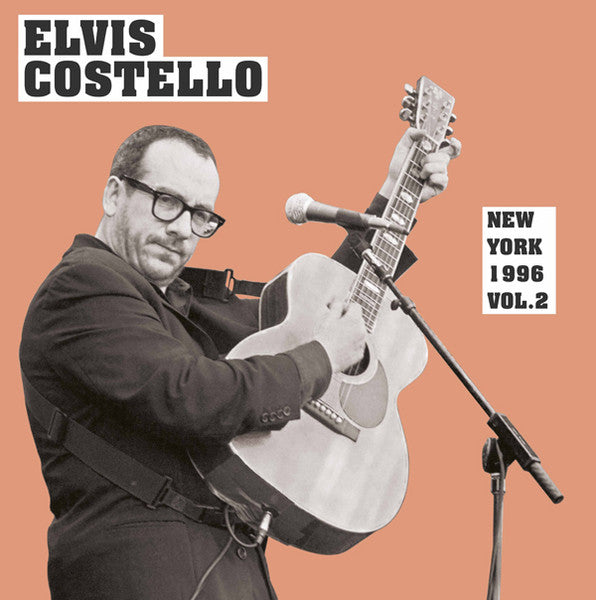 Image of Front Cover of 2xLP - VG+/VG+ - ELVIS COSTELLO, New York 1996 Vol. 2 (Round Records ; ROUND14, Europe 2021, Gatefold, Clear Vinyl), , - 3945075S