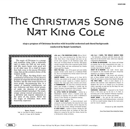 Image of Back Cover of LP - NEW/NEW - NAT KING COLE, The Christmas Song (DOL; DOS761MB, Europe 2013, Die Cut Sleeve, Red Vinyl), , - 4316527C