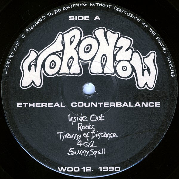Image of Label Cover of LP - VG/VG - ETHEREAL COUNTERBALANCE, Ethereal Counterbalance (Woronzow; WOO 12, UK 1990, Produced by Nick Saloman of The Bevis Frond), Strong VG, - 4215335C