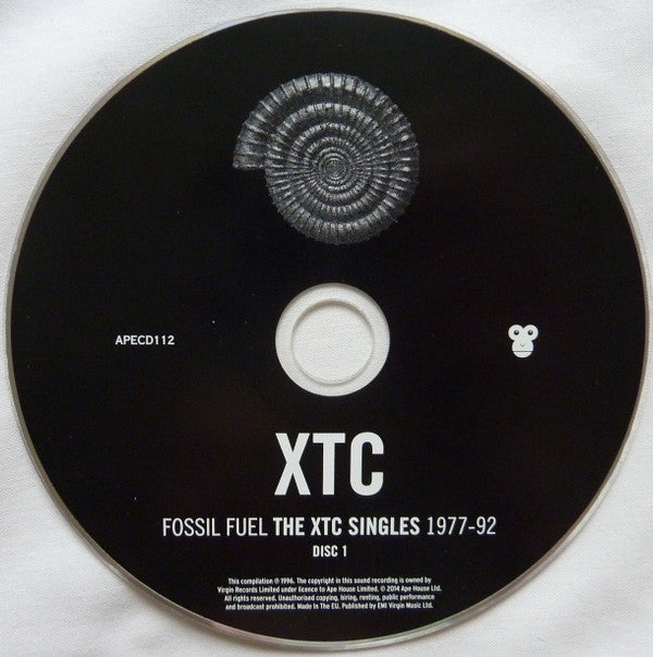 Image of Label Cover of 4055191S: 2xCD - XTC, Fossil Fuel - The XTC Singles 1977-92 (Ape House; APECD112, UK 2014) VG+/VG+