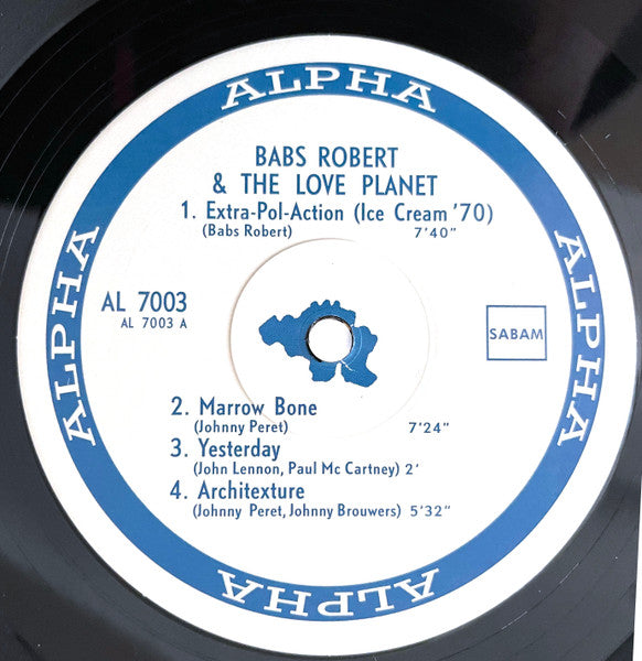 Image of Label Cover of LP - VG+/VG+ - BABS ROBERT & THE LOVE PLANET, Babs Robert & The Love Planet (seriE.WOC; EWOC09LP, Italy 2021 Reissue), , - 4145174S