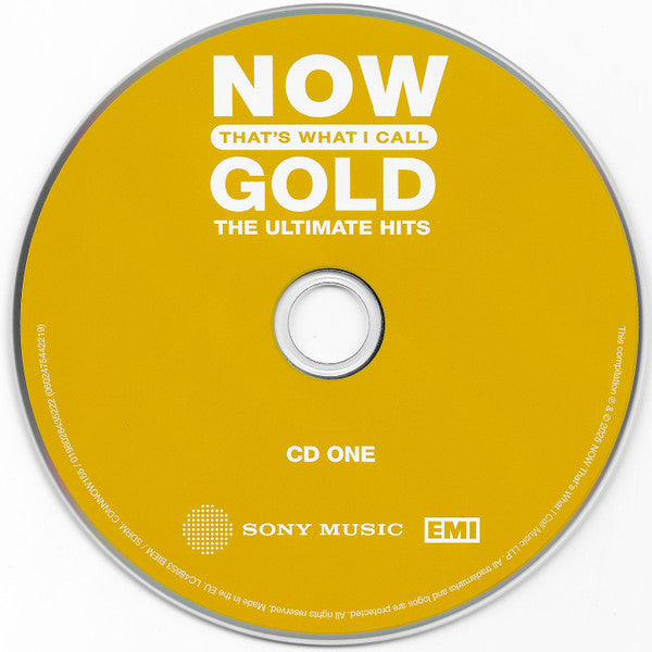 Image of Label Cover of 4235004E: 4xCD - VARIOUS, Now That's What I Call Gold: The Ultimate Hits (Sony Music; CDNNNOW155, UK 2025, Gatefold) EX/EX