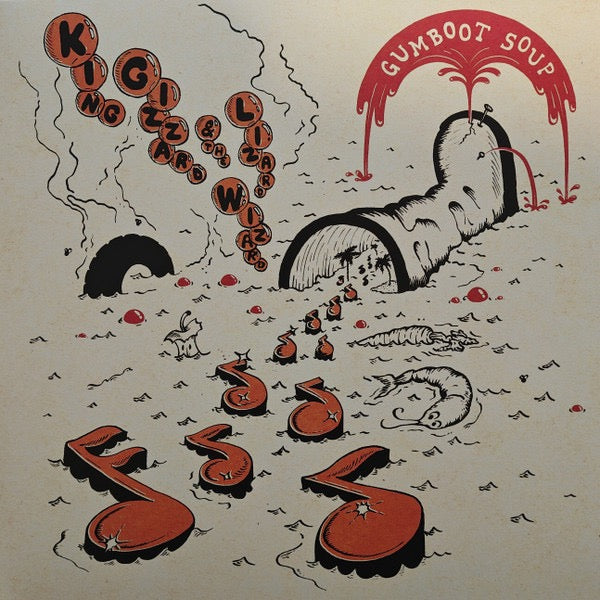 Image of Front Cover of LP - NEW/NEW - KING GIZZARD & THE LIZARD WIZARD, Gumboot Soup (Heavenly Recordings; HVNLP156X, Europe 2025 Reissue, Inner, Black Bio-vinyl), , - 4435022E