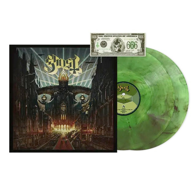 Image of Front Cover of 4215160C: LP - GHOST, Meliora (Concord; 7272560, Europe 2025 Reissue, 2 Inners, Deluxe 10th Anniversary - National Album Day 2025, Green Smoke Vinyl) NEW/NEW