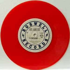 Image of Label Cover of 7" - VG/VG+ - FOO FIGHTERS, I'll Stick Around (Capitol Records; CL 757, UK 1995, Hype Stickered Sleeve, Red Vinyl), Light edge wear. Pristine disc., - 3556196S