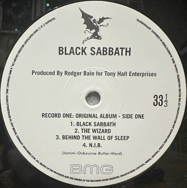 Image of Label Cover of 2xLP - NEW/NEW - BLACK SABBATH, Black Sabbath (Deluxe) (BMG; 964186921, Europe 2025 Reissue, 2 Inners, 2LP 140g Black Vinyl with bonus tracks), , - 0636136E