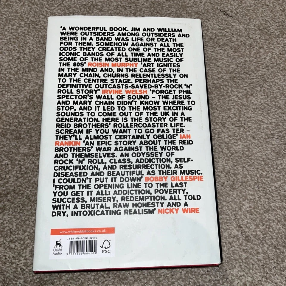 Image of Back Cover of 4335084E: Book - WILLIAM AND JIM REID, Never Understood: The Jesus and Mary Chain (White Rabbit; , UK 2024, Hardback With Dust Jacket, Unusual Item - Please Enquire about Postage) EX/EX