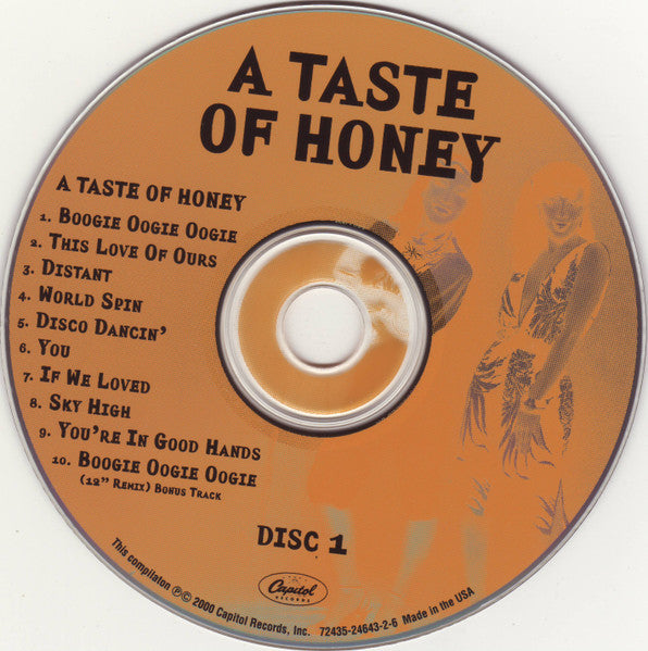 Image of Label Cover of 4355199S: CD - A TASTE OF HONEY, A Taste Of Honey / Twice As Sweet (Capitol Records; 72435-24643-2-6, US 2000) VG+/VG+
