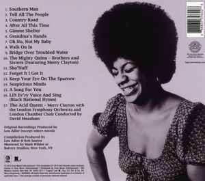 Image of Back Cover of 4355244S: CD - MERRY CLAYTON, The Best Of Merry Clayton (Ode Records; 88883739602, US 2013) VG+/VG+