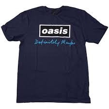Image of Front Cover of 4455117S: Accessories - OASIS, Definately Maybe Navy Blue T-Shirt L (, ) NEW/NEW