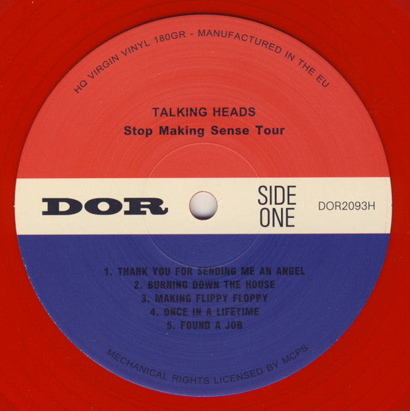 Image of Label Cover of 2xLP - VG+/VG+ - TALKING HEADS, Stop Making Sense Tour (Dor; DOR2093H, Europe 2021 Reissue, 180 Gram Translucent Red Vinyl), , - 3526255E