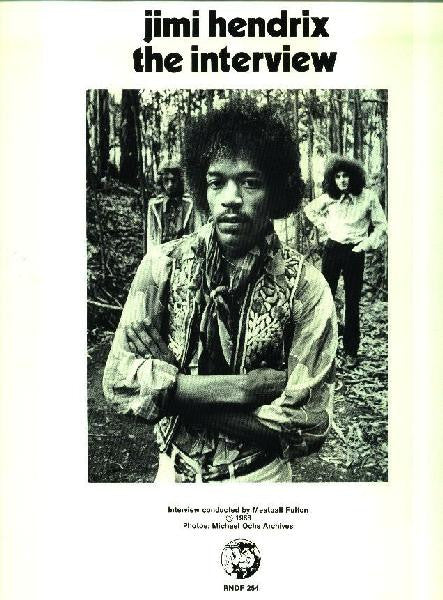 Image of Label Cover of LP - VG/VG - JIMI HENDRIX, The Interview (Rhino Records; RNDF 254, US 1982, Die Cut Sleeve, Picture Disc), , - 4415265C