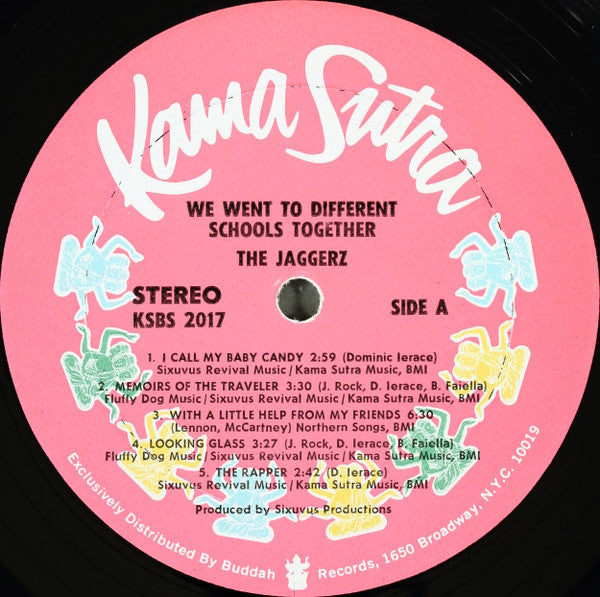 Image of Label Cover of LP - VG/VG+ - THE JAGGERZ, We Went To Different Schools Together (Kama Sutra; KSBS 2017, US 1970), , - 4415269C