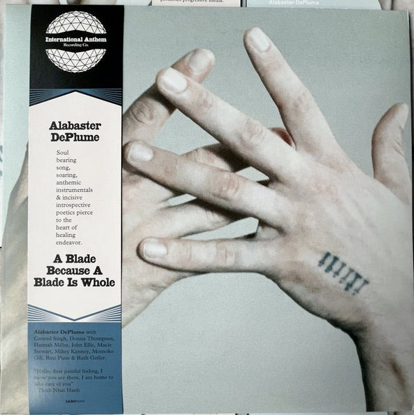 Image of Front Cover of LP - NEW/NEW - ALABASTER DEPLUME, A Blade Because A Blade Is Whole (International Anthem; IARC90LP, UK 2025, Standard Sleeve, Photo Card, Black Vinyl), , - 4415446C
