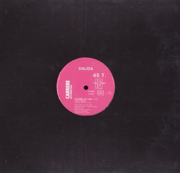 Image of Front Cover of 4515188C: 12" - DALIDA, Kalimba De Luna (Orlando International Shows; 8.436, France 1984, Plain Sleeve) /VG+