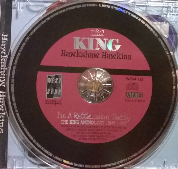 Image of Label Cover of 4655005S: CD - HAWKSHAW HAWKINS, I'm A Rattlesnakin' Daddy (Westside; WESA 822, UK 1999) VG+/VG+