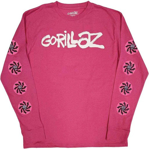 Image of Front Cover of Accessories - NEW - GORILLAZ, Reapeat Pazuzu Spiral T-Shirt (Pink) L (, ), , - 4416206C