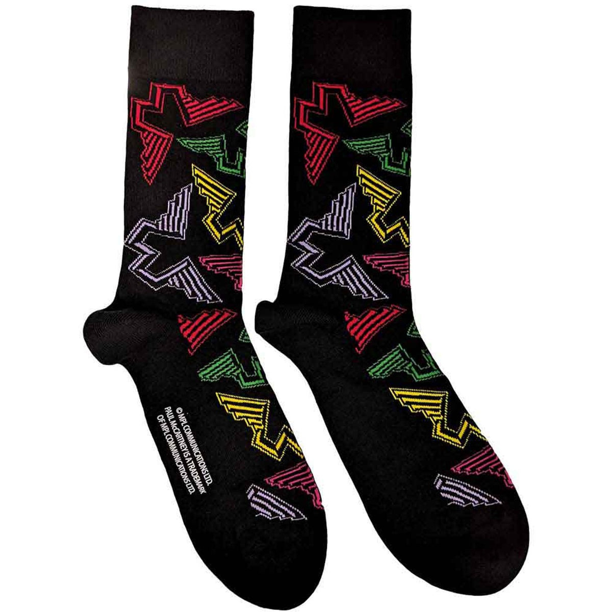Image of Front Cover of Accessories - NEW - WINGS, Logo Socks (Black) (UK Size 7 - 11) (, ), , - 4416504C