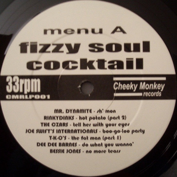Image of Label Cover of 0815170C: LP - VARIOUS, Fizzy Soul Cocktail (Cheeky Monkey; CMRLP001, UK ) VG/VG