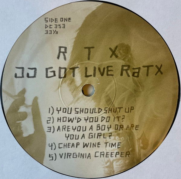 Image of Label Cover of 4745235S: LP - RTX, JJ Got Live (Drag City; DC353, US 2008, Ex Royal Trux) EX/EX
