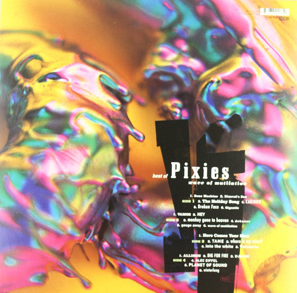 Image of Back Cover of 4735079E: LP - PIXIES, Best Of Pixies (Wave Of Mutilation) (4AD; CAD 2406, UK 2011, Gatefold, Black Vinyl ) NEW/NEW