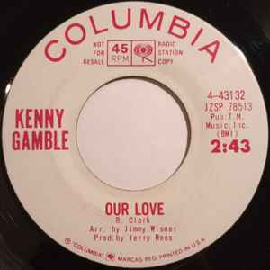 Image of Back Cover of 4725088E: 7" - KENNY GAMBLE, You Don�t Know What You Got Until You Lose It / Our Love (Columbia; 4-43132, US 1964) Light marks. Plays well. WOL (both sides). /VG