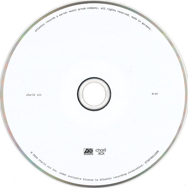 Image of Label Cover of CD - NEW/NEW - CHARLI XCX, Brat (Atlantic; 0075678611698, Europe 2024, Jewel Case, 16 Page Booklet), , - 3416244C