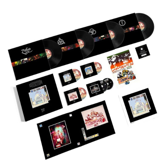 Image of Label Cover of 4735186E: 4xLP - LED ZEPPELIN, The Soundtrack From The Film The Song Remains The Same (Swan Song; 0603497859405, Europe 2018, Box Set, 28-page booklet, Numbered, 3xCD, 2xDVD, 20-page Replica of 1977 Japanese Cinema Programme, Produced by Jimmy Page) NEW/NEW