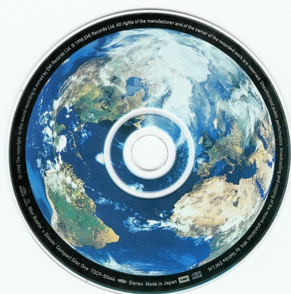 Image of Label Cover of 4815040C: 2xCD - BLUR, Bustin' + Dronin' (Food; TOCP-50444-5, Japan 1998, Double CD Case, Insert & Sticker Sheet, With Obi) SEALED EX/M